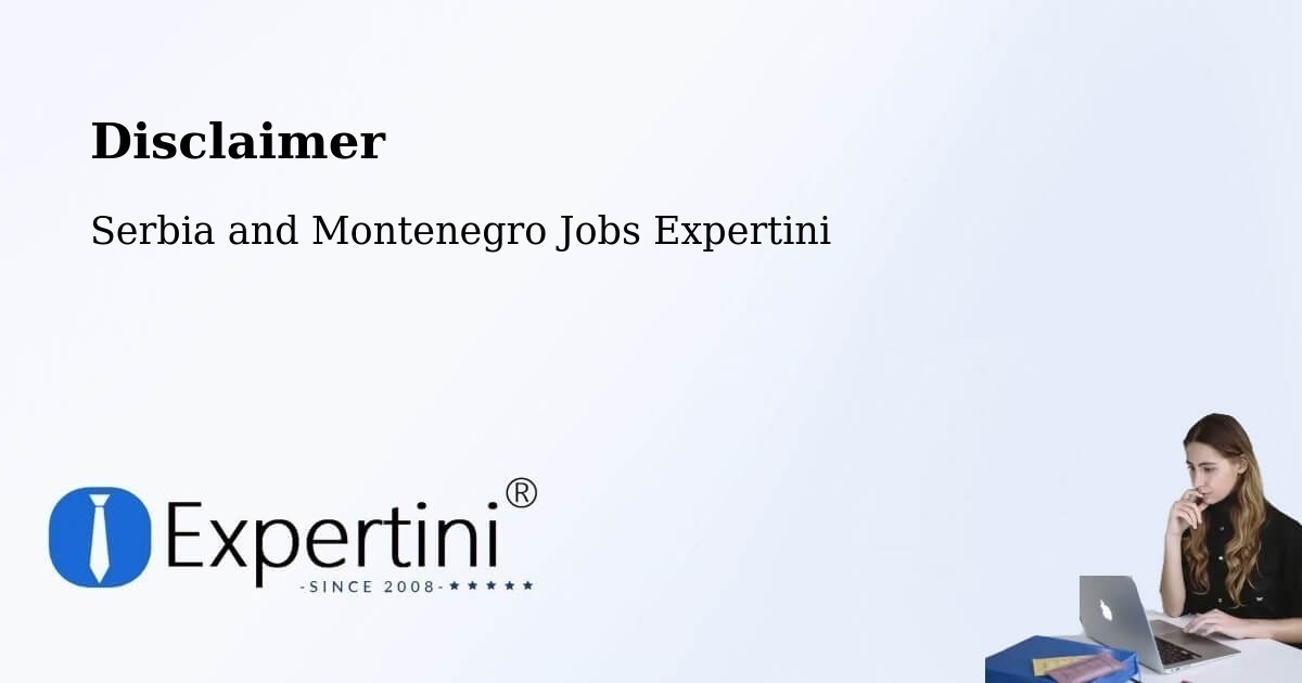 Disclaimer – Mattawa - Serbia and Montenegro Jobs Expertini